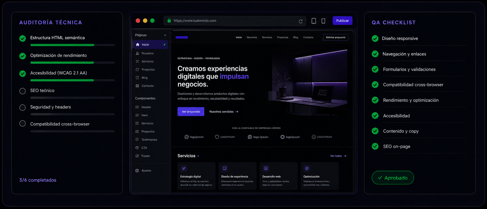 Proceso de migración Divi 4 a Divi 5 — workspace MUX Studio
