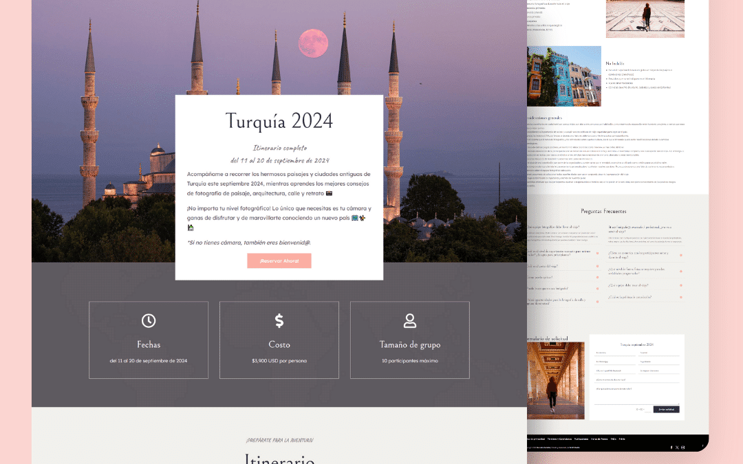 Diseño eCommerce y marca personal Marcela Outside