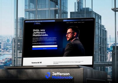 Diseño web de marca personal Jefferson Maldonado