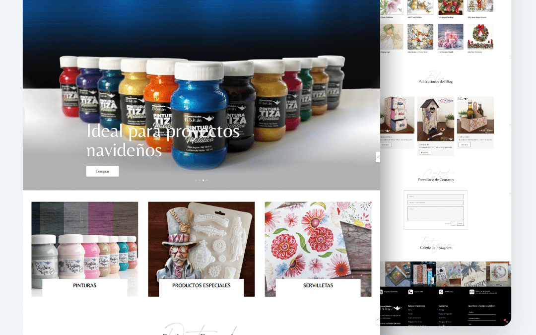 Proyecto de diseño web eCommerce para Manualidades el Sultán