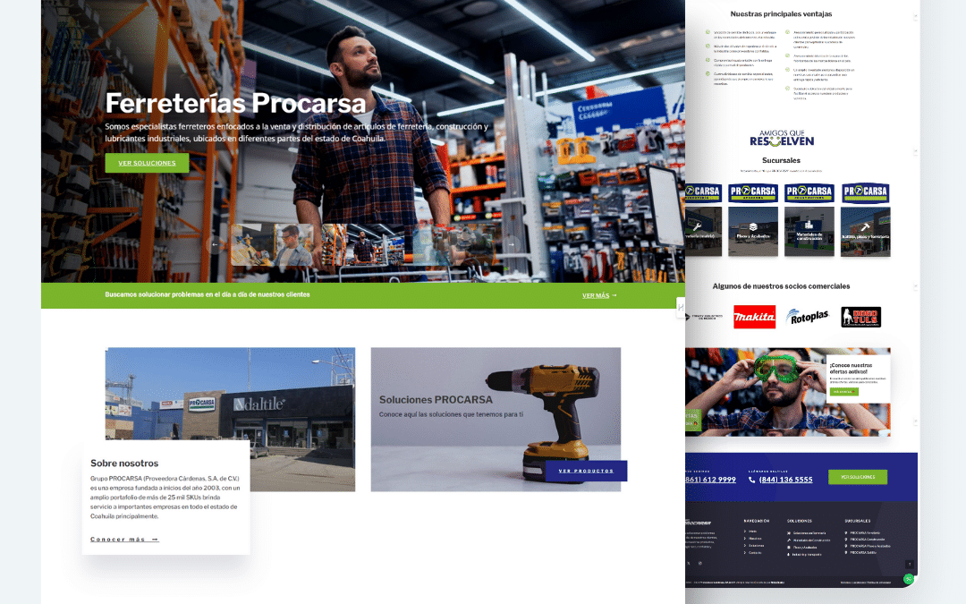 Proyecto Diseño web Corporativo Ferretería Procarsa