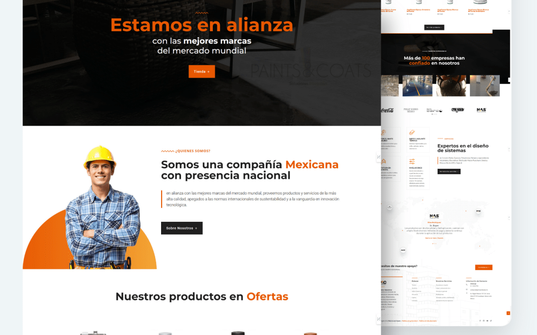 Proyecto de diseño web eCommerce para Paint&Coats