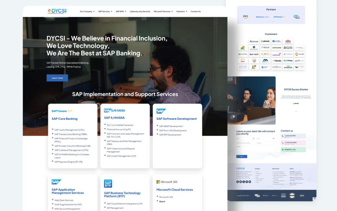 Diseño web Corporativo de DYCSI