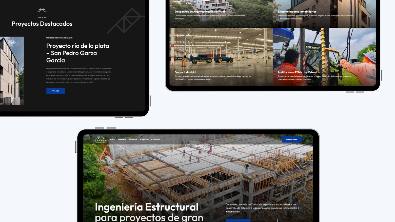 Diseño Web Corporativo Zavala Engineering 4