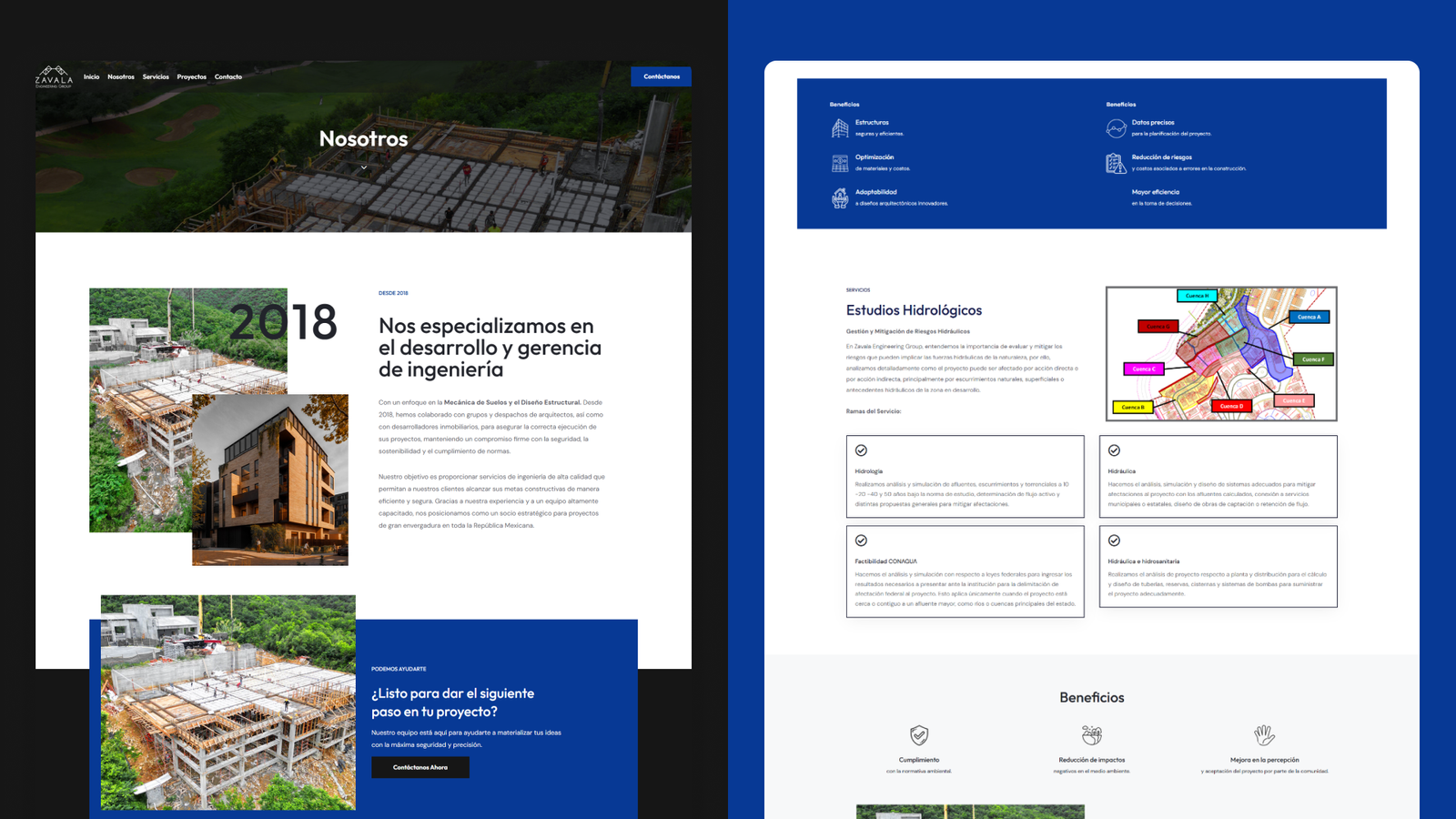 Diseño Web Corporativo Zavala Engineering 8
