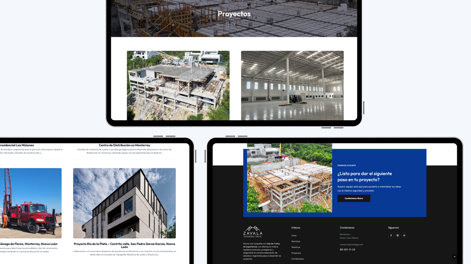 Diseño Web Corporativo Zavala Engineering 7